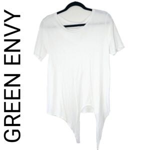 GREEN ENVY TIE BLOUSE